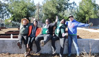 Volunteers Revitalize La Tijera School Garden